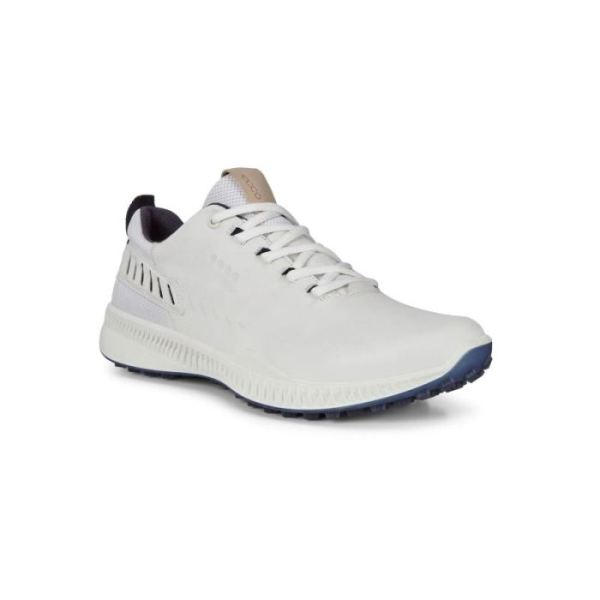 ECCO SHOES -MEN'S S-HYBRID GOLF SHOE-WHITE
