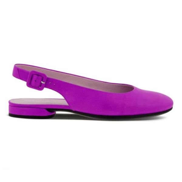ECCO SHOES -ANINE WOMEN'S SLING-BACK FLATS-PHLOX NEON
