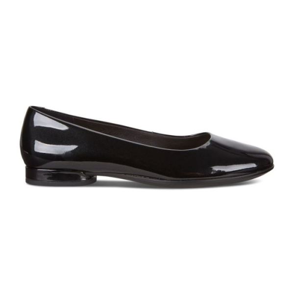 ECCO SHOES -ANINE BALLERINA-BLACK PATENT
