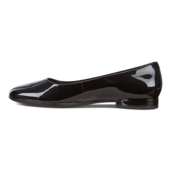 ECCO SHOES -ANINE BALLERINA-BLACK PATENT