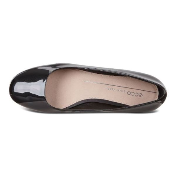 ECCO SHOES -ANINE BALLERINA-BLACK PATENT