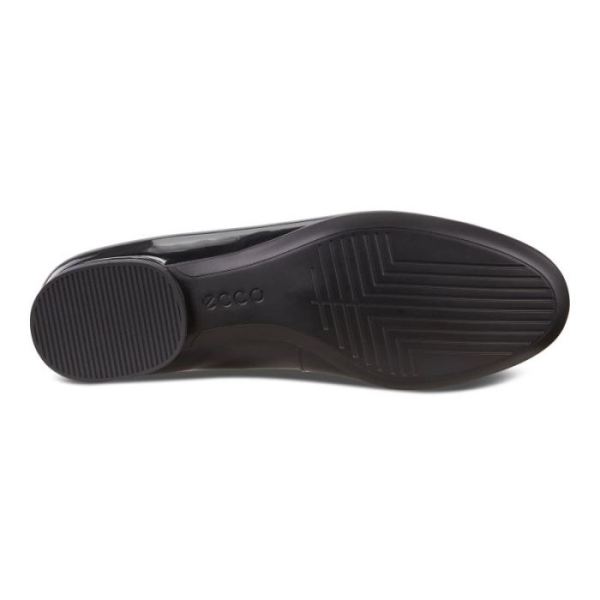 ECCO SHOES -ANINE BALLERINA-BLACK PATENT