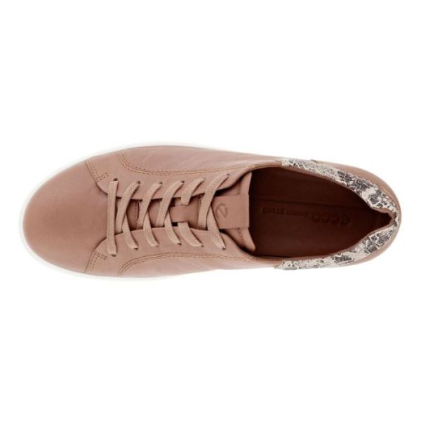 ECCO SHOES -SOFT 7 WOMEN'S STREET SNEAKER 2.0-MOREL/LIMESTONEBLACK