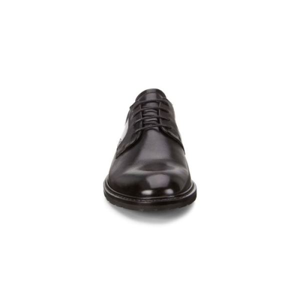 ECCO SHOES -VITRUS I PLAIN TOE TIE-BLACK