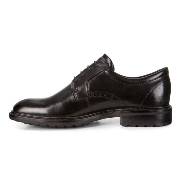 ECCO SHOES -VITRUS I PLAIN TOE TIE-BLACK