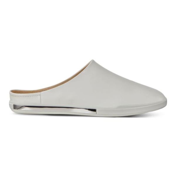 ECCO SHOES -SIMPIL II WOMEN'S BALLERINA MULES-WHITE