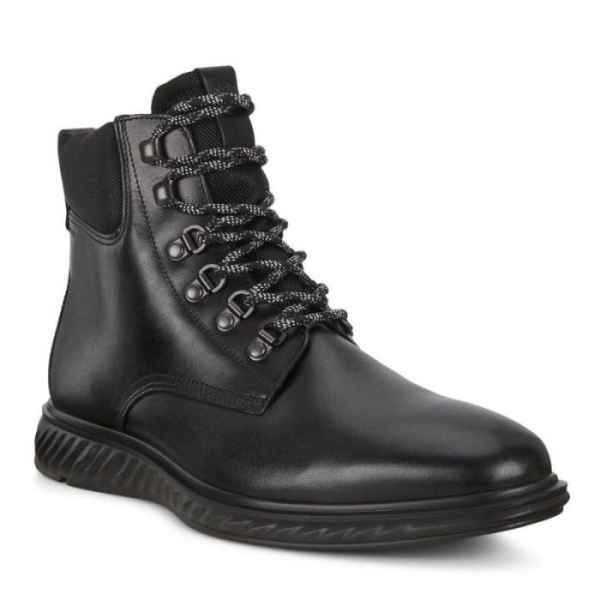 ECCO SHOES -ST. 1 HYBRID LITE MEN'S GTX BOOT-BLACK/BLACK