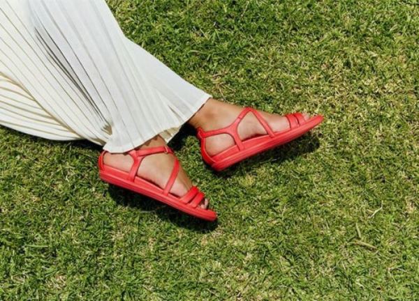 ECCO SHOES -SIMPIL WOMEN'S CROSS STRAP SANDAL-HIBISCUS