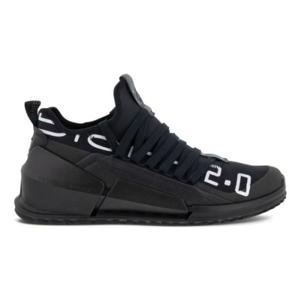 ECCO SHOES -BIOM 2.0 MEN'S LOW TEX BRAND-BLACK/BLACK