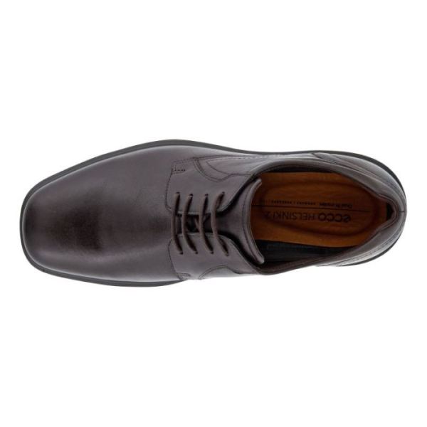 ECCO SHOES -HELSINKI 2.0 MEN'S PLAIN TOE TIE-MOCHA