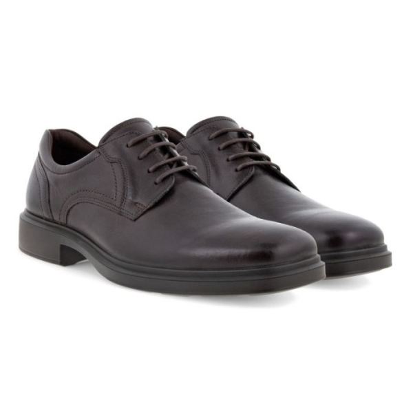 ECCO SHOES -HELSINKI 2.0 MEN'S PLAIN TOE TIE-MOCHA