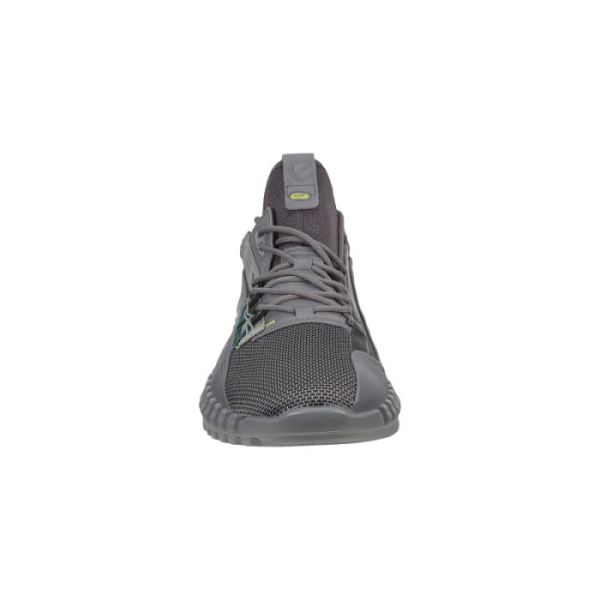 ECCO SHOES -ZIPFLEX MEN'S LOW SHOES-TITANIUM/TITANIUM