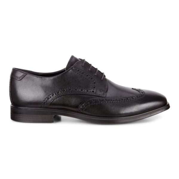 ECCO SHOES -MELBOURNE WINGTIP TIE-BLACK