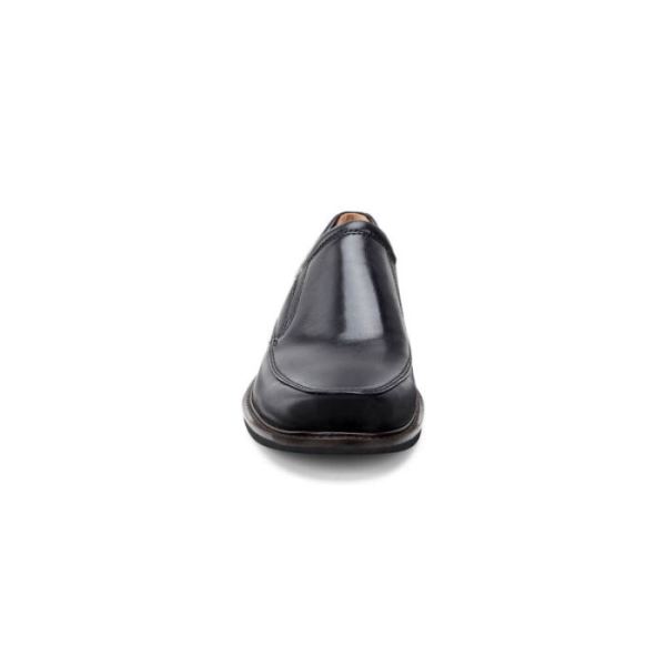 ECCO SHOES -HOLTON APRON MEN'S TOE SLIP ON-BLACK