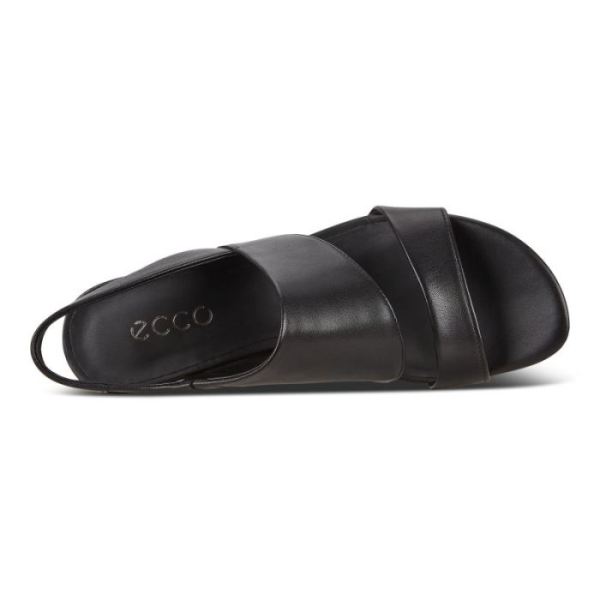 ECCO SHOES -ELEVATE 45 BLOCK HEEL WOMEN'S SANDALS-BLACK