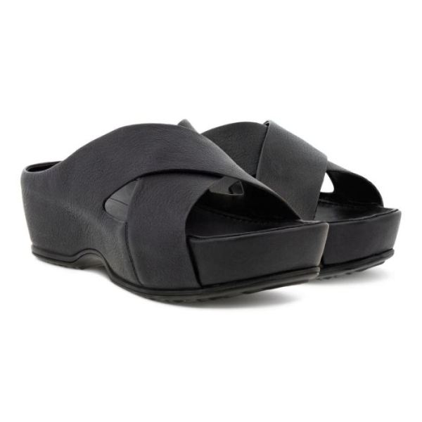 ECCO SHOES -IFLA WOMEN'S SLIDE-BLACK