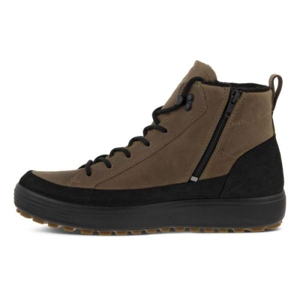 ECCO SHOES -SOFT7 TRED MEN'S WINTER BOOT-BLACK/NAVAJO BROWN