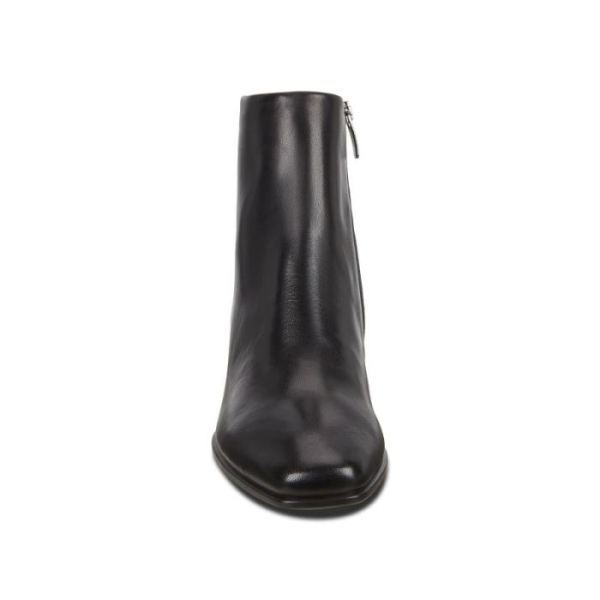 ECCO SHOES -SHAPE 60 WOMEN'S SQUARED ZIPPERED BOOT-BLACK