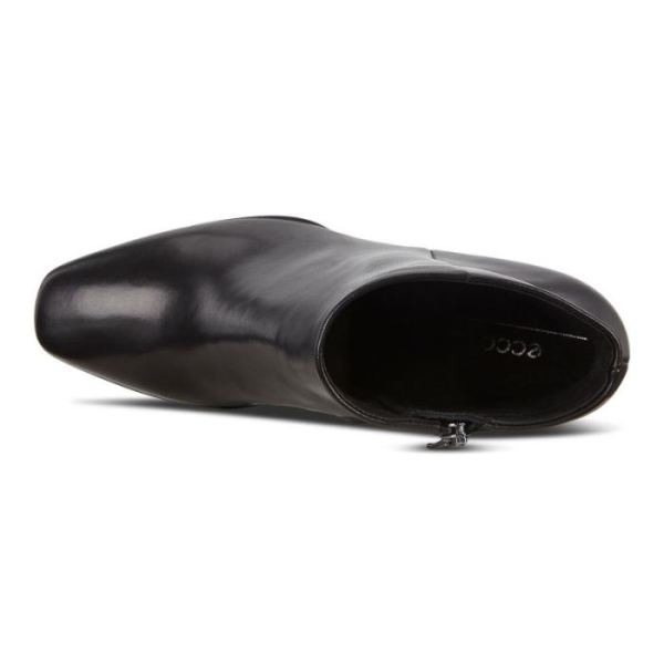 ECCO SHOES -SHAPE 60 WOMEN'S SQUARED ZIPPERED BOOT-BLACK