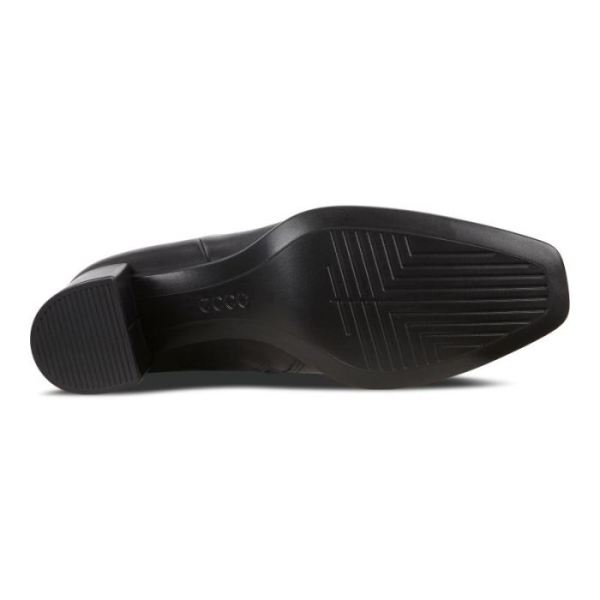 ECCO SHOES -SHAPE 60 WOMEN'S SQUARED ZIPPERED BOOT-BLACK