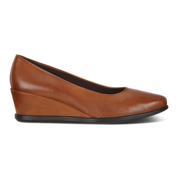 ECCO SHOES -SHAPE 45 WEDGE WOMEN'S PUMP-HONEY
