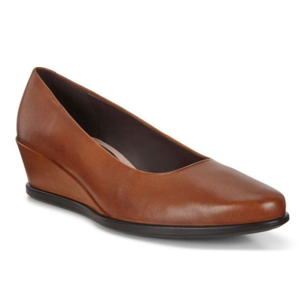 ECCO SHOES -SHAPE 45 WEDGE WOMEN'S PUMP-HONEY