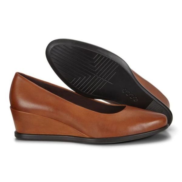 ECCO SHOES -SHAPE 45 WEDGE WOMEN'S PUMP-HONEY