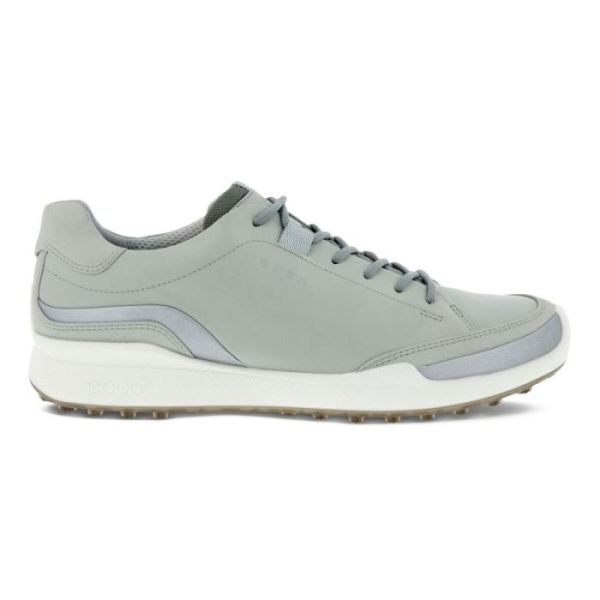 ECCO SHOES -MEN'S GOLF BIOM HYBRID LACED-CONCRETE/SILVER METALLIC/CONCRETE