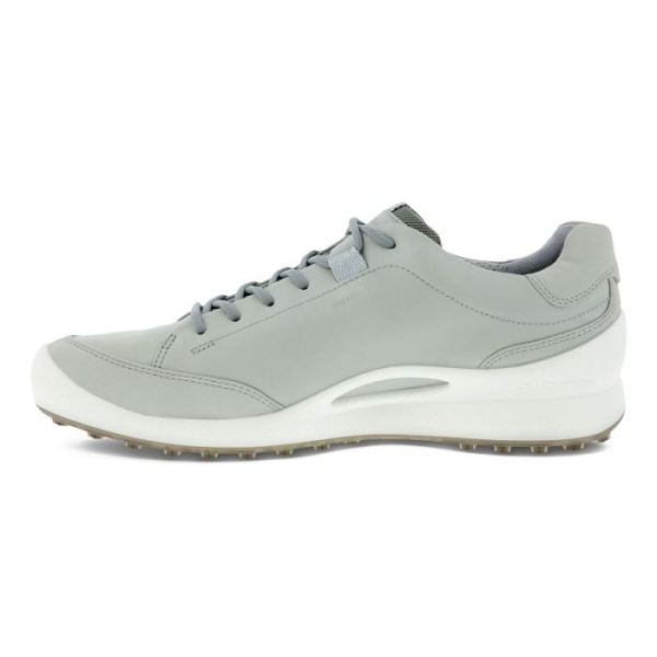 ECCO SHOES -MEN'S GOLF BIOM HYBRID LACED-CONCRETE/SILVER METALLIC/CONCRETE