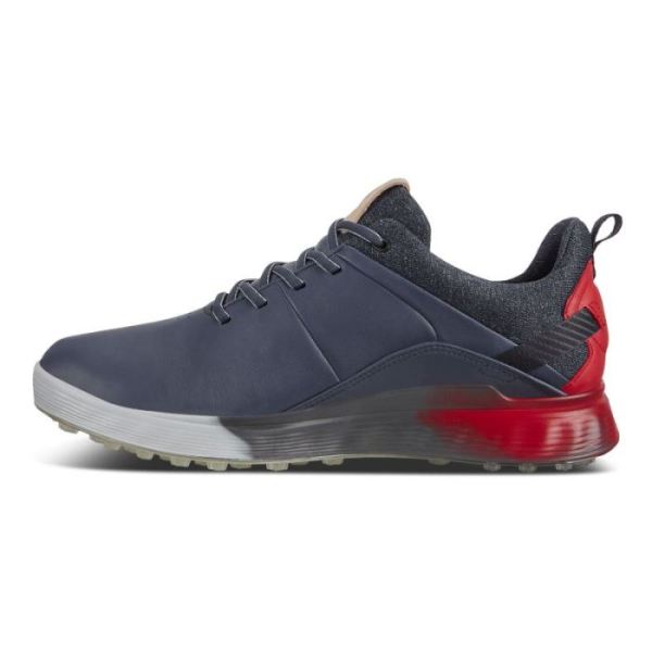 ECCO SHOES -MEN'S S-THREE SPIKELESS GOLF SHOES-OMBRE