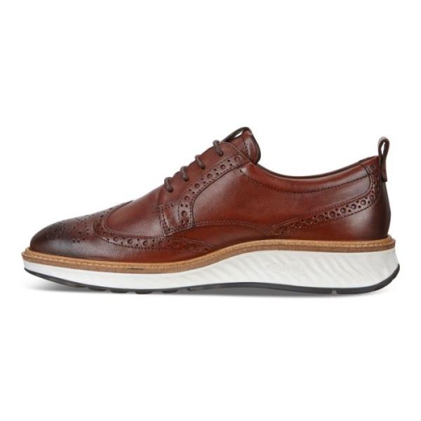 ECCO SHOES -ST.1 HYBRID MEN'S BROGUE-COGNAC