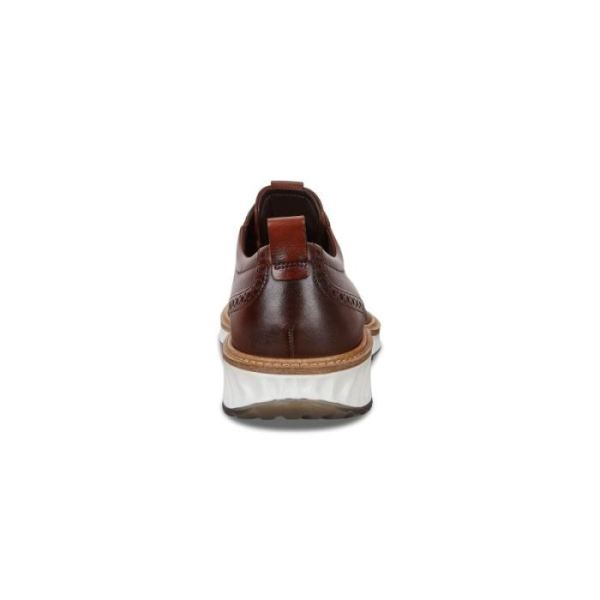 ECCO SHOES -ST.1 HYBRID MEN'S BROGUE-COGNAC