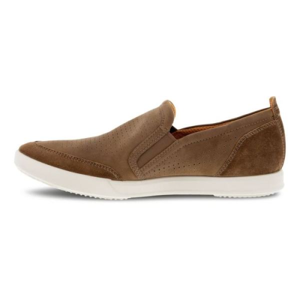 ECCO SHOES -COLLIN 2.0 MEN'S RETRO SLIP-ON-BIRCH/BIRCH