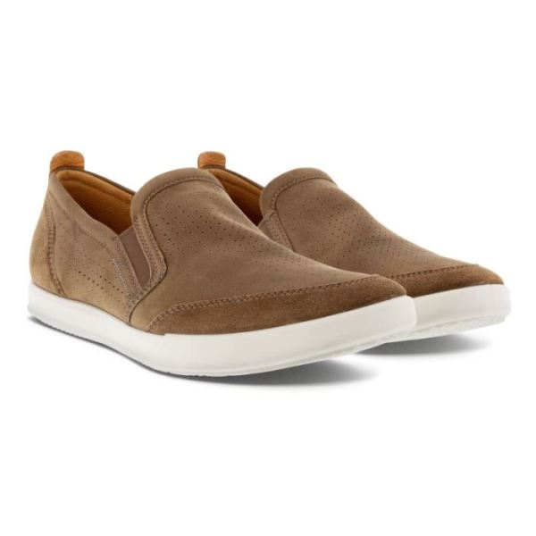 ECCO SHOES -COLLIN 2.0 MEN'S RETRO SLIP-ON-BIRCH/BIRCH