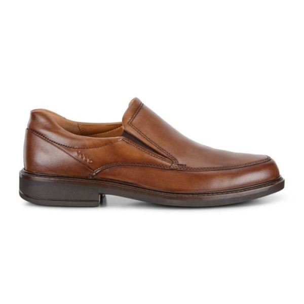 ECCO SHOES -HOLTON APRON MEN'S TOE SLIP ON-AMBER