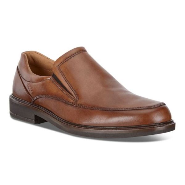 ECCO SHOES -HOLTON APRON MEN'S TOE SLIP ON-AMBER