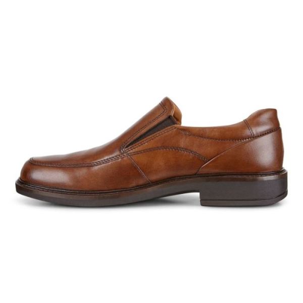 ECCO SHOES -HOLTON APRON MEN'S TOE SLIP ON-AMBER