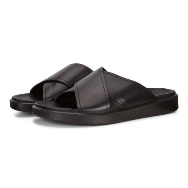 ECCO SHOES -FLOWT LX MEN'S SLIDE-BLACK