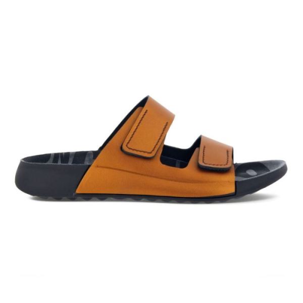 ECCO SHOES -2ND COZMO WOMEN'S TWO BAND SLIDE-BRONZE