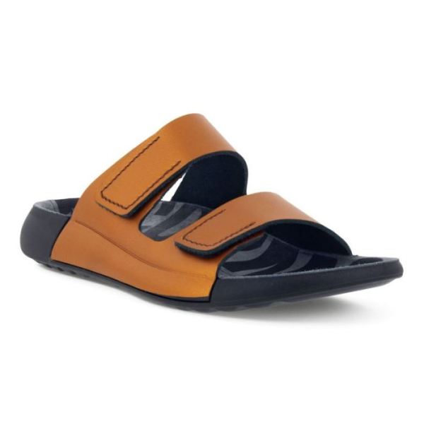 ECCO SHOES -2ND COZMO WOMEN'S TWO BAND SLIDE-BRONZE
