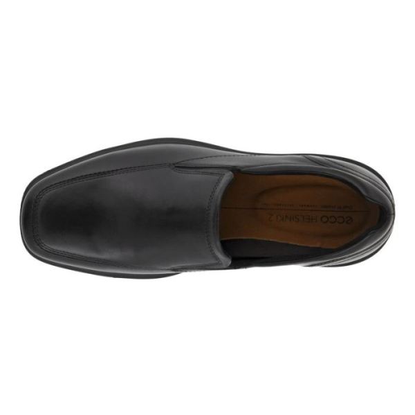 ECCO SHOES -HELSINKI 2.0 MEN'S APRON TOE SLIP-ON-BLACK