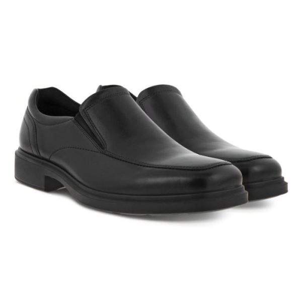 ECCO SHOES -HELSINKI 2.0 MEN'S APRON TOE SLIP-ON-BLACK