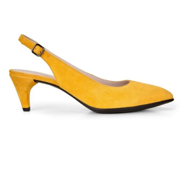 ECCO SHOES -SHAPE 45 POINTY SLEEK SLINGBACK WOMEN'S PUMP-MERIGOLD