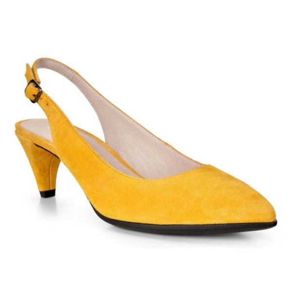 ECCO SHOES -SHAPE 45 POINTY SLEEK SLINGBACK WOMEN'S PUMP-MERIGOLD