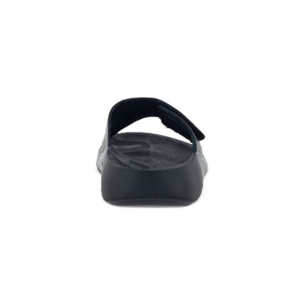 ECCO SHOES -2ND COZMO WOMEN'S ONE BAND SLIDE-BLACK