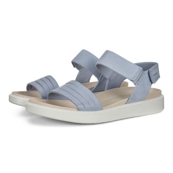 ECCO SHOES -FLOWT WOMEN'S FLAT SANDAL-DUSTY BLUE