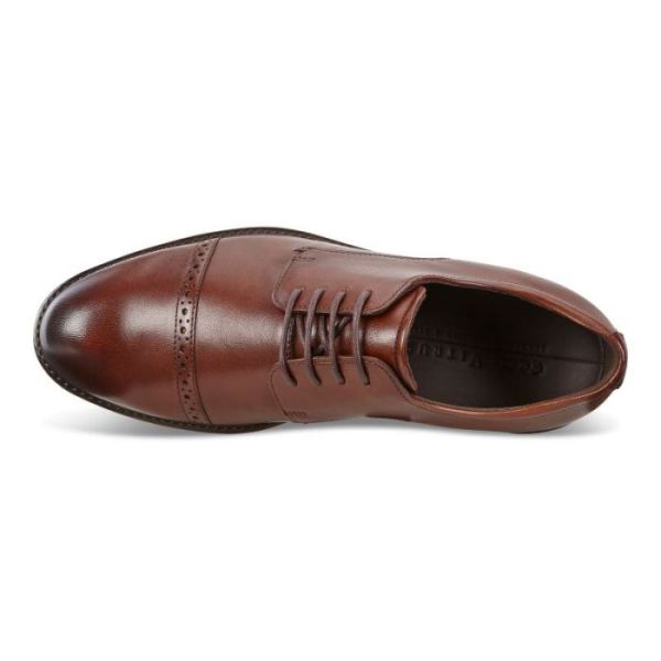 ECCO SHOES -VITRUS III SHOE-COGNAC