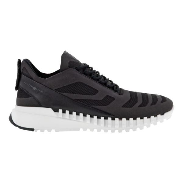 ECCO SHOES -ZIPFLEX MEN'S BREATHRU HM-BLACK/BLACK
