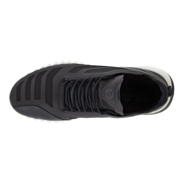 ECCO SHOES -ZIPFLEX MEN'S BREATHRU HM-BLACK/BLACK