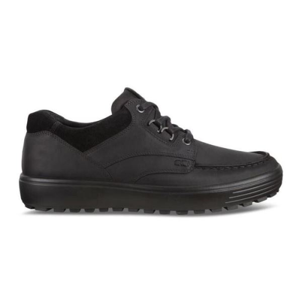 ECCO SHOES -SOFT 7 TRED MEN'S SHOES-BLACK/BLACK